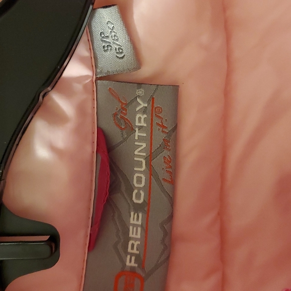 Free Country down filled vest, pink, size 6/6x - Picture 3 of 3